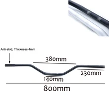 Универсальная рукоятка для мотоцикла 7/" 22 мм, противоскользящий руль для скутера, мотоциклетный мотор в стиле ретро, черный, серебристый, алюминиевый сплав