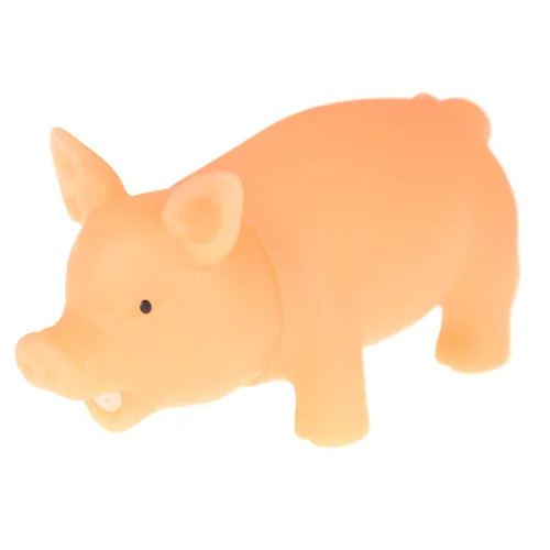 cute Rubber Pig Chew Toys Chew Squeaker Pig Release Stress Toy Gag Toy