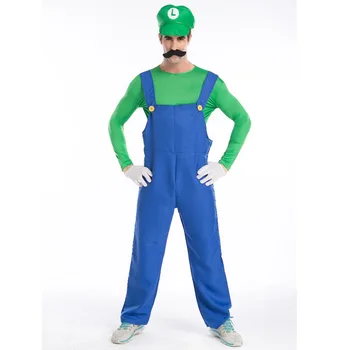 

Halloween costume for men super mario cosplay costumes Parent-child clothing cartoon costumes