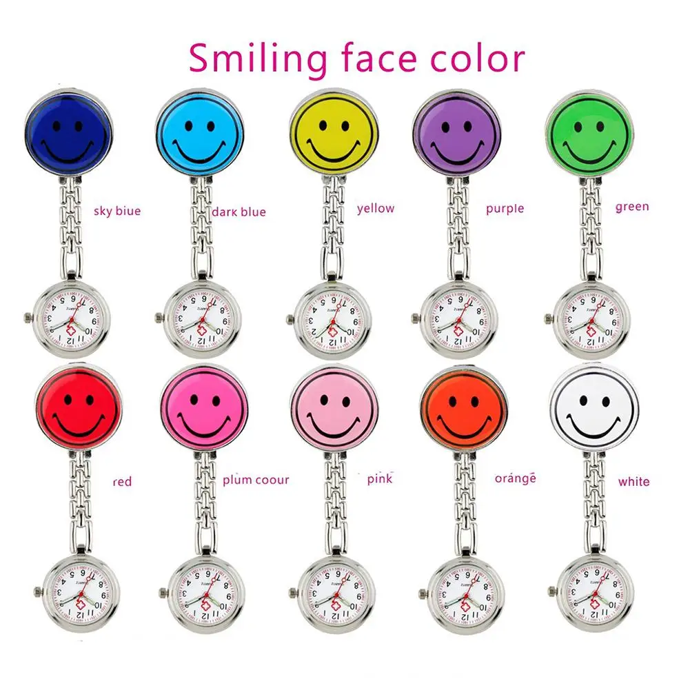 Mrwonder Smiley карманные часы унисекс красочные модные повседневные кварцевые