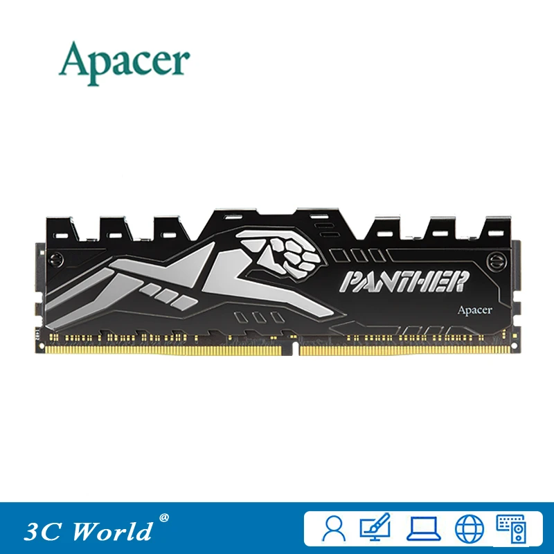 

Apacer PANTHER DDR4 2400 RAM 16GB 2400MHz DIMM Original Desktop Gameing Memory Support Motherboard DDR4 288pin 1.2V