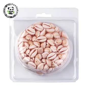 

Spiral Shell Beads Cowrie Shells for Jewelry Making DIY Oval Seashell 9~12x10~16x3~7mm, Hole: 1~2mm; about 120~150pcs/box