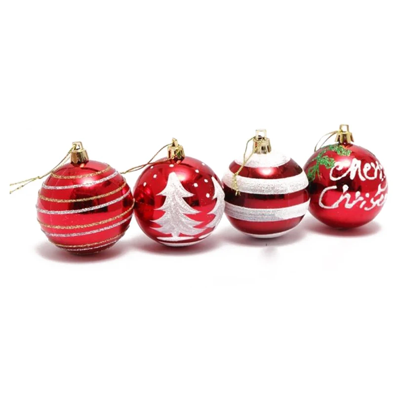

24PCs Christmas 6cm Plastic Christmas Tree Decoration Ball