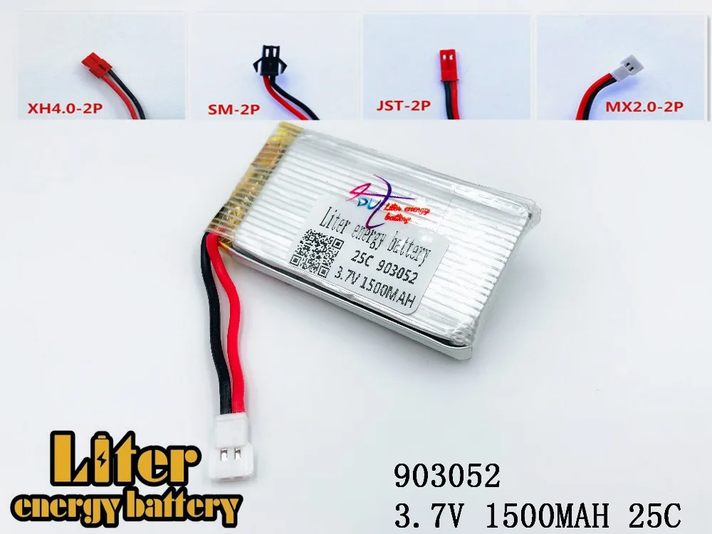 Литий-полимерный аккумулятор для Syma X5SW X5SC X5S 903052 M18 H5P 3 7 В 1500 мАч | Электроника
