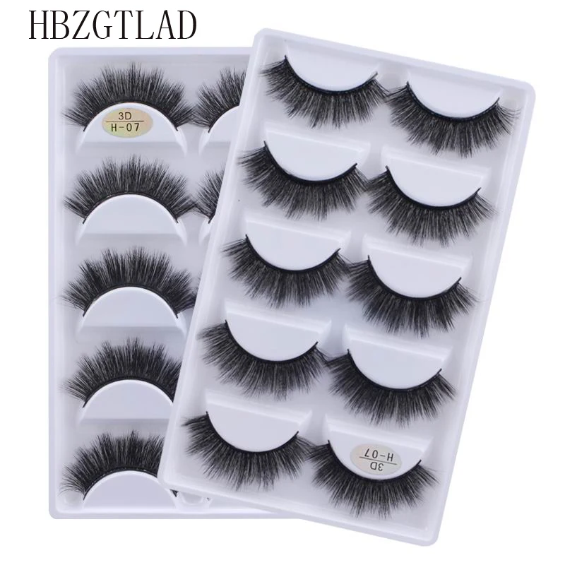 Ferramentas de Beleza Caixa Vison Cabelo Natural Cruz Cílios Postiços Longo Bagunçado Maquiagem Falso Olho Extensão Compõem Maquiar 50 - 100 3d 18 Cheap Cílios postiços