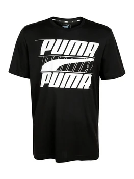 

PUMA Men's Summer Black Sports Casual T-shirt