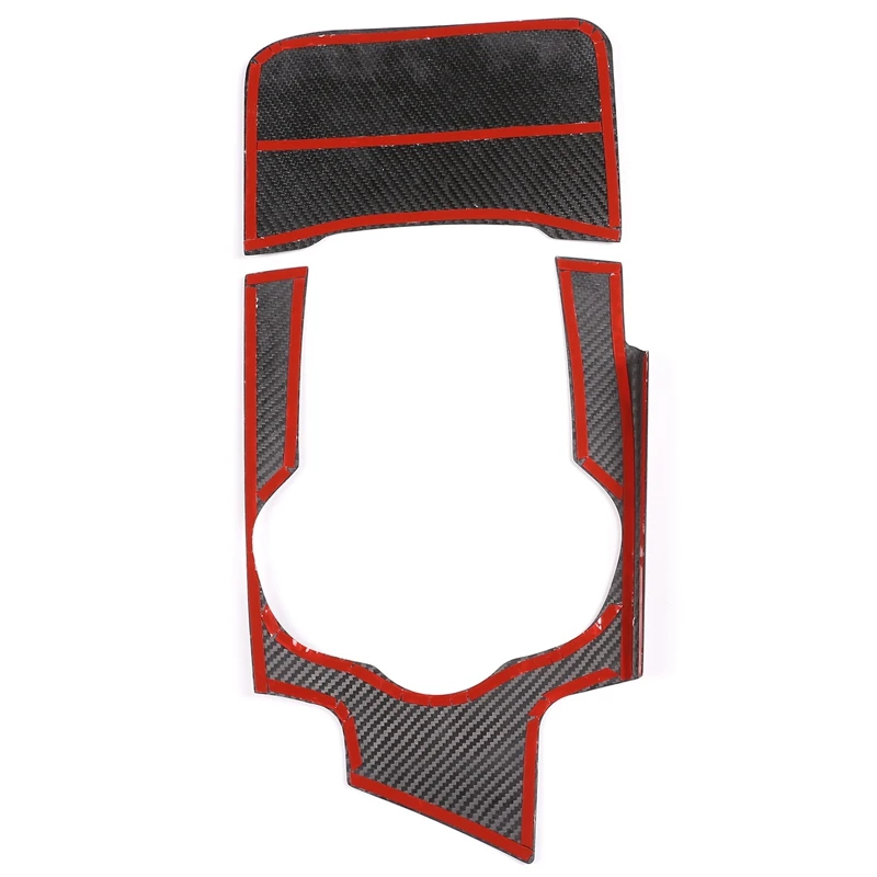 For Alfa Romeo Giulia Carbon Fiber Interior Center Console Shift Panel Cover Trim
