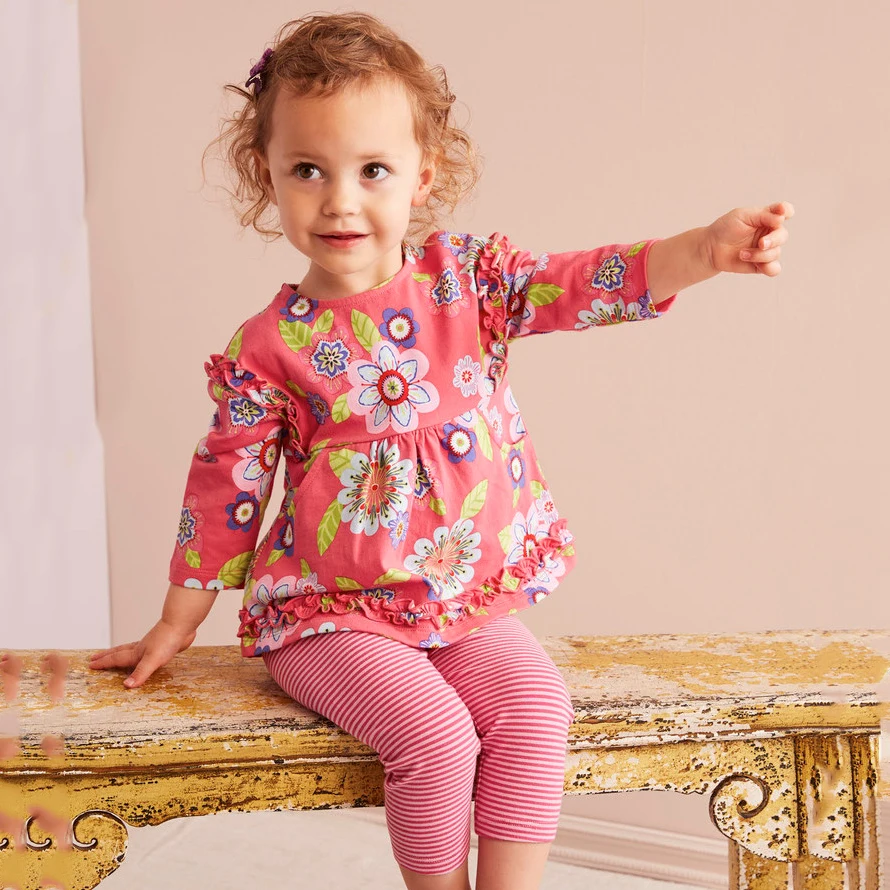 2017Autumn kids clothes 100Cotton children baby girl clothing sets