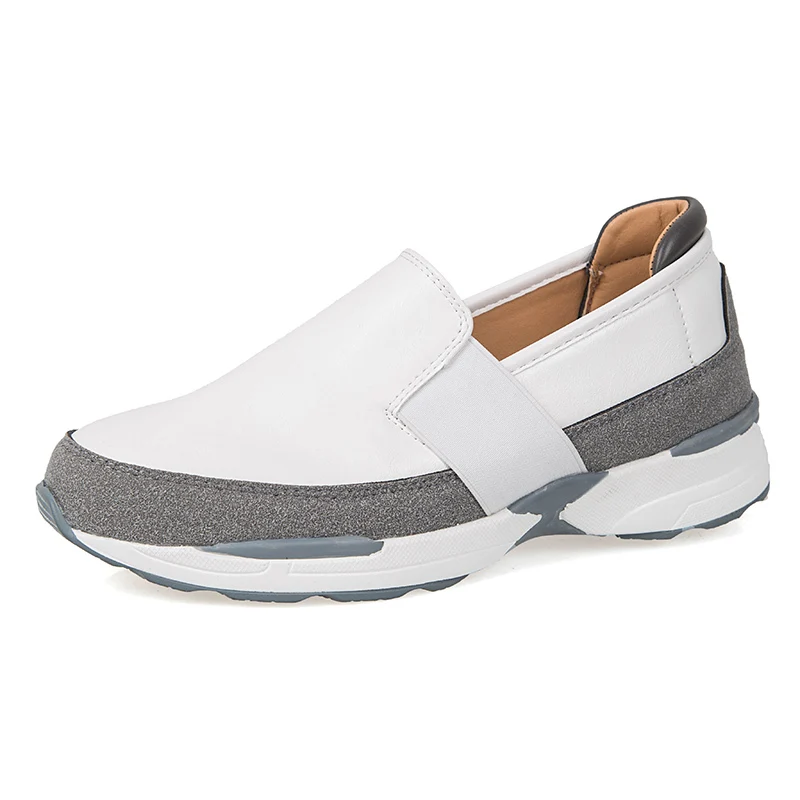 

Sneakers woman shoes 2019 summer new round head fashion wild flat bottom suede stitching increased single shoes woman