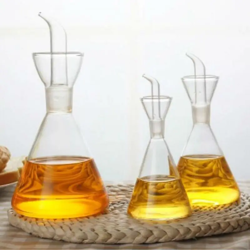 Wholesale Medium eco friendly oil and vinegar bottle cruet glass oil
