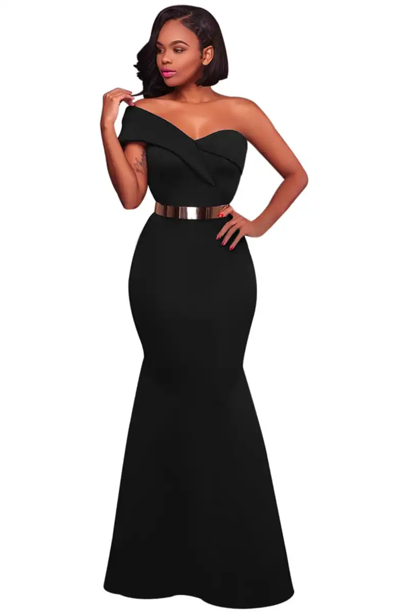 wrap over evening dress