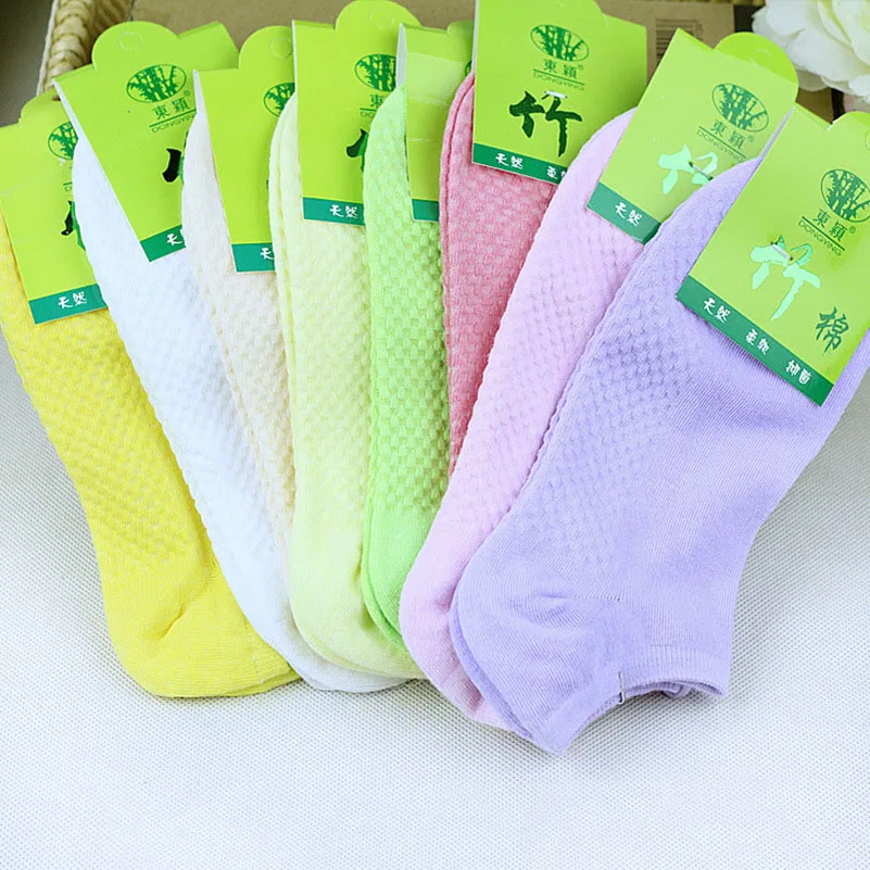 10 Pcs=5 Pairs Women Warm Comfortable Cotton Bamboo Fiber Girl Women's Socks Ankle Low Female Invisible Color Girl Hosiery Meias 6 HTB1FMTWmXkoBKNjSZFkq6z4tFXav