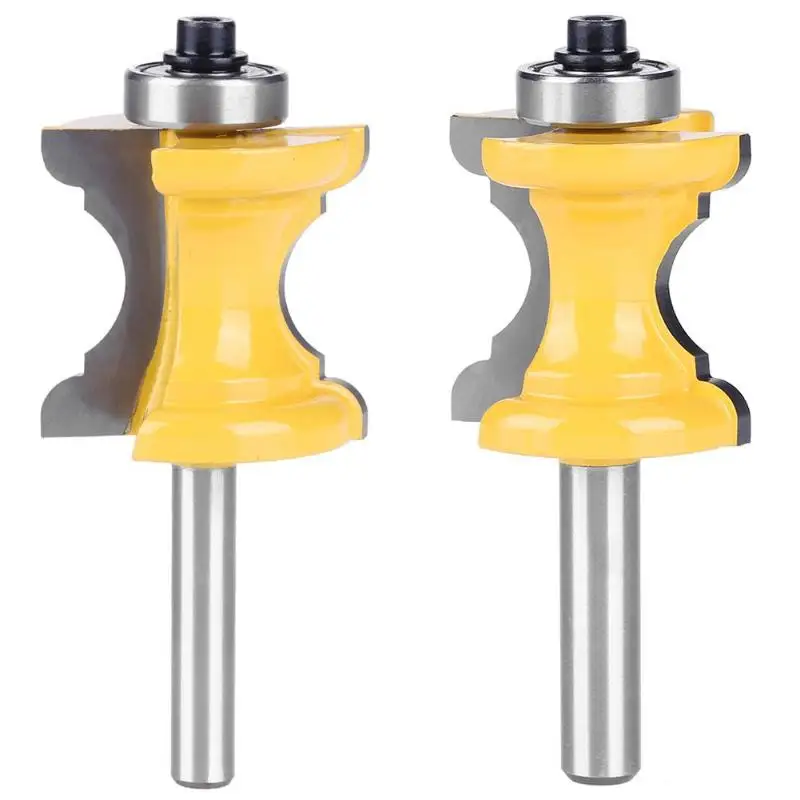 

1/4 8mm Shank Woodworking Cutter Router Bit Shaker Rail Stile Milling Cutter Drill Tenon Tool For Wood Panel Cabinet Door