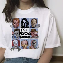 Camiseta chucky de terror de alta calidad para mujer ropa nueva camiseta ulzzang de moda nueva camiseta para mujer