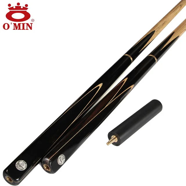 Cheap New Handmade Omin 3/4 Snooker Cues 9.8mm Tip Model Enlighten With Extension Black 8 China 