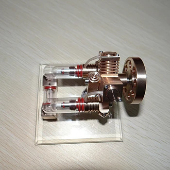 

Cool !Two Kind of Miniature Stirling engine 'Luckly killer 'Stirling engine generator model hobby Educational Toy Kits