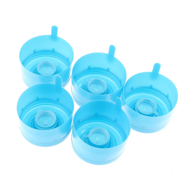 

5Pcs Anti Splash Peel Off Tops 3 Gallon 5 Gallon Water Bottle Snap On Lids Non Spill Reusable Replacemet Water Bottle Caps