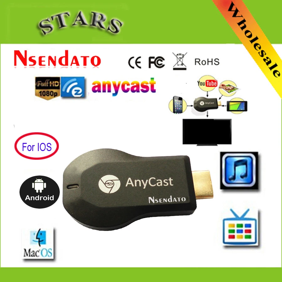 128 М Anycast m2 ezcast Miracast любой Cast беспроводной DLNA AirPlay зеркало HDMI TV Stick Wifi Дисплей ключ приемник для IOS Android