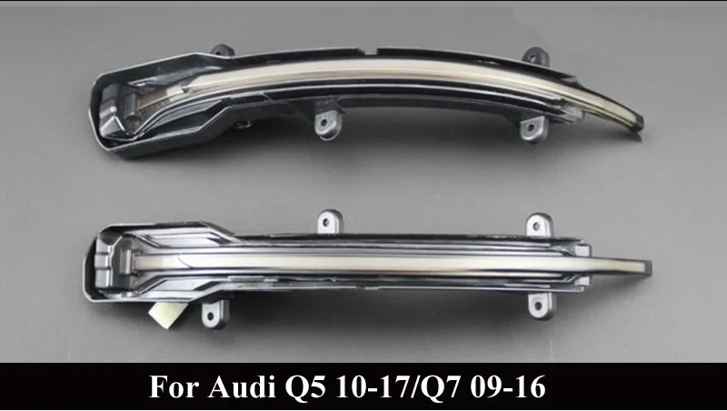 Зеркала светодиодный указатель поворота лампа-мигалка Индикатор для Audi Q7 Q5 Q3 A4 B7 B8 B9 A5 A7 A3 S3 RS3 - Испускаемый цвет: q5 q7