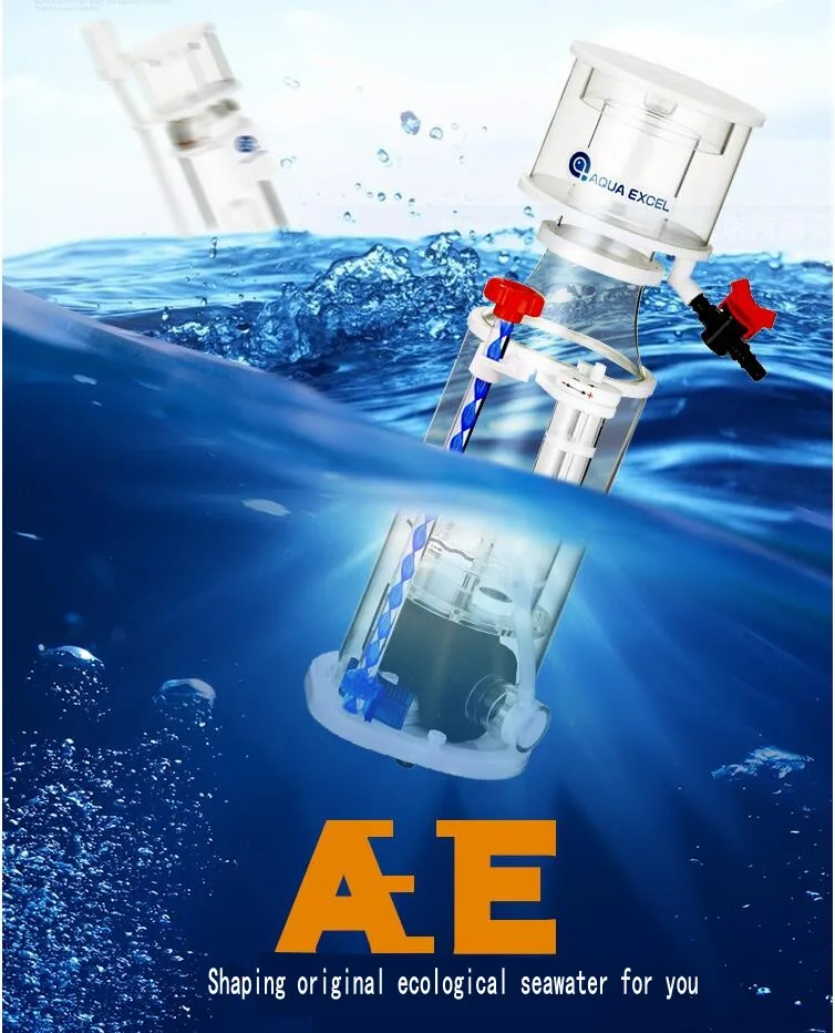 

AQUA EXCEL AE-301 Protein Separator Mute Nitrongen Generator Decomposable And Easy To Clean Needle Brush Pump Acrylic Fuselage