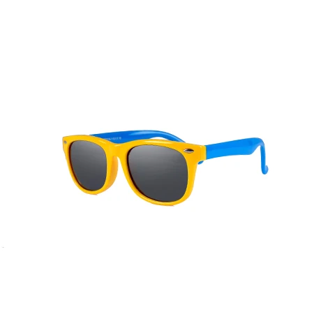 Солнцезащитные очки детские солнцезащитные очки с поляризированными стеклами для мальчиков и девочек, TR90 Flexibl силиконовый UV400 квадратной оправе детские очки - Цвет линз: C04