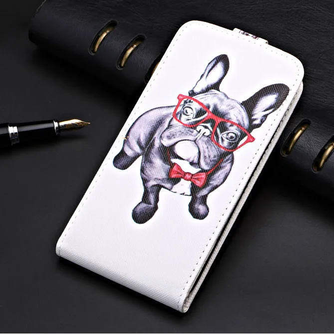Винтажный флип-чехол для Alcatel 1 S, чехол, специальный чехол, полиуретановый простой чехол с милым рисунком животного, чехол для телефона - Цвет: dog
