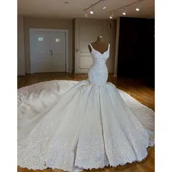 Robe de mariée Свадебные платья цвета слоновой кости Длинные рукава vestido noiva Тюль до середины икры свадебное платье Аппликации gelinlik abiti да sposa