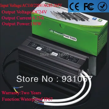 

Supernova Sale 24V DC Power Supply 6.25A Waterproof IP67 150W Led Light Driver AC110/220V For Street Lamps Wholesale 1pcs