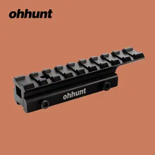 Ohhunt Охотничий Тактический 11 мм ласточкин хвост до 20 мм Picatinny Weaver Rail Scope расширение крепление Базовый адаптер с стоп-контактом