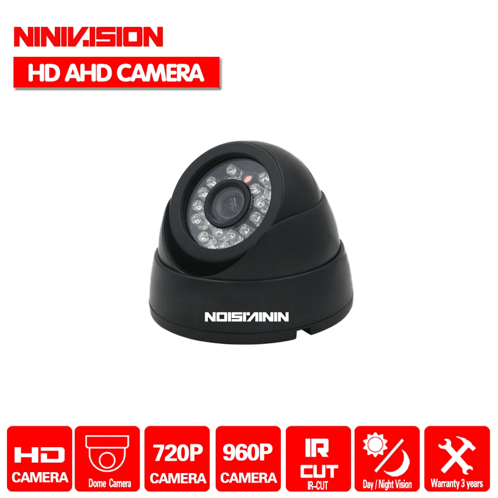 NINIVISION новый дом AHD Камера 720 P 960 P видеонаблюдения AHD-M Камера HD 1MP ИК-ночного видения крытый Камера 1080 P объектива