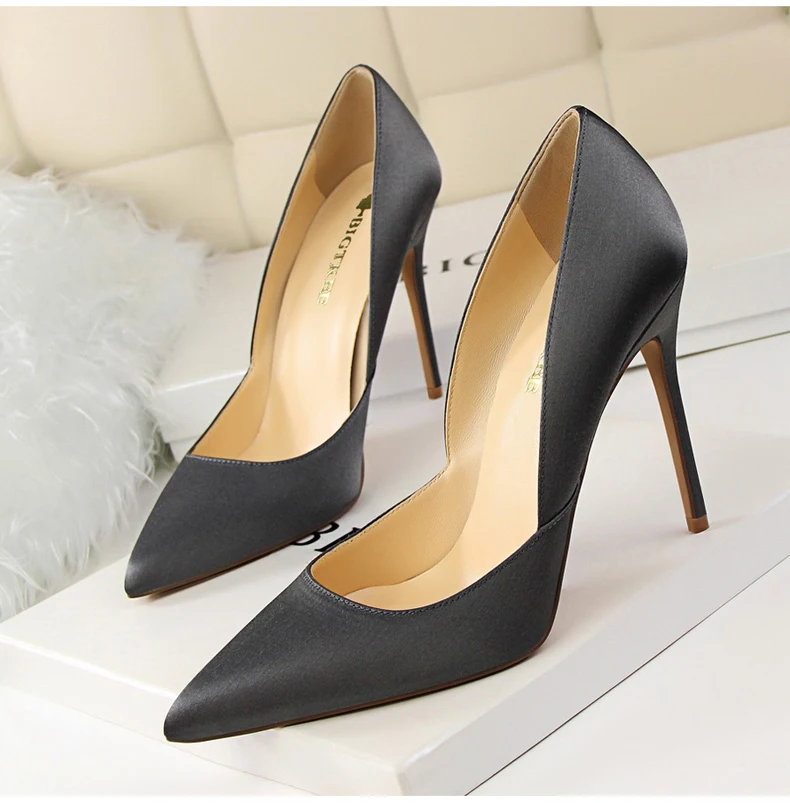Women's Pumps Shoes Shallow Slip-On Party Designer Shoes Women Luxury 2018 High Heels Pumps High Heels Shoes Woman 12 cm Office (10)