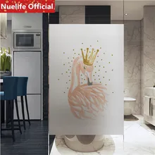 50x200 см Фламинго перо воздушный шар узор пленка «замороженное стекло» Детская комната гостиная кухонная раздвижная дверь оконная пленка