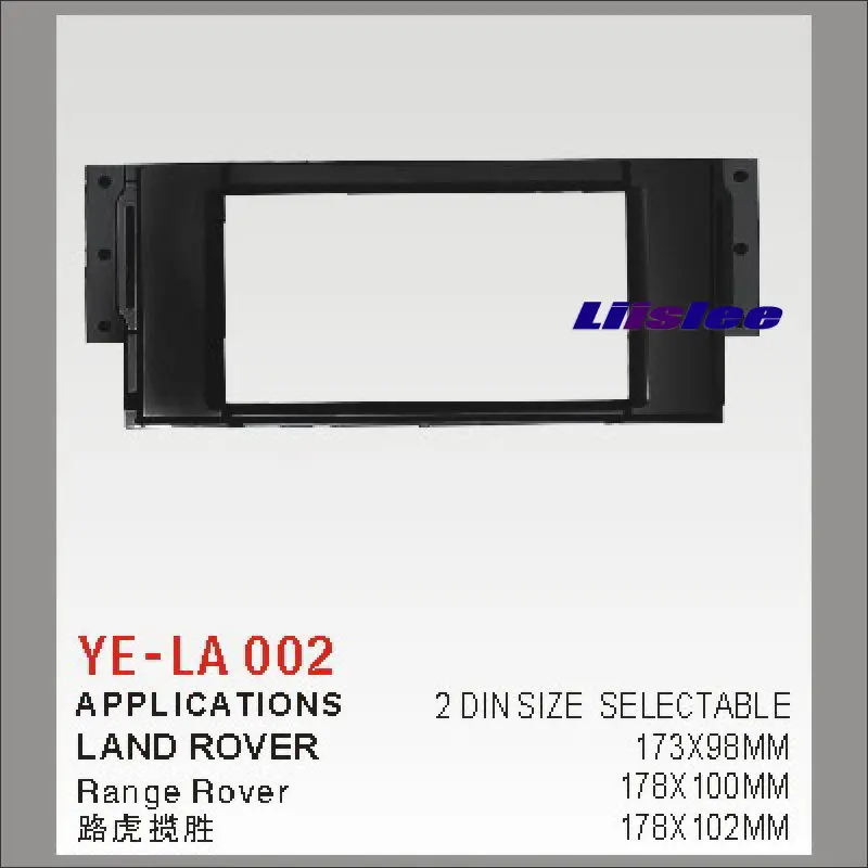 

Liislee 2 DIN Car Refitting Frame Panel For Land Rover Range Rover Radio Stereo CD DVD Player NAVI Navigation ABS Fascia Kits