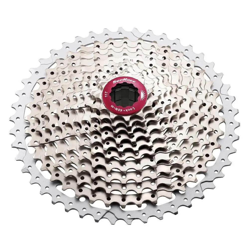 Sunracing CSMX8 11 скорость 11-40/11-42 t MTB велосипед кассета ПОДХОДИТ forShimano SRAM 1X - Цвет: Champagne RED 46T