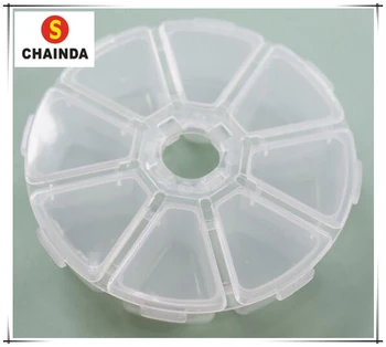

Free Shipping 8 Plastic Compartment Box Storage Container for Watch Repair