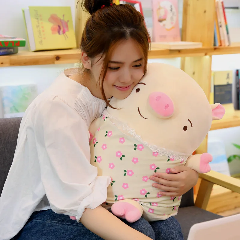 1 шт. 45 см Kawaii криво свинья плюшевые Животные поросенок фаршированный подушки игрушки куклы подарки на день рождения для девочек игрушки