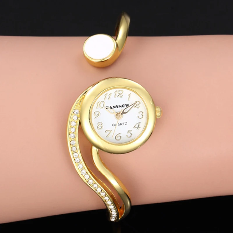 Женские часы-браслет дизайн роскошные часы из розового золота для девушек аналоговые кварцевые часы из нержавеющей стали