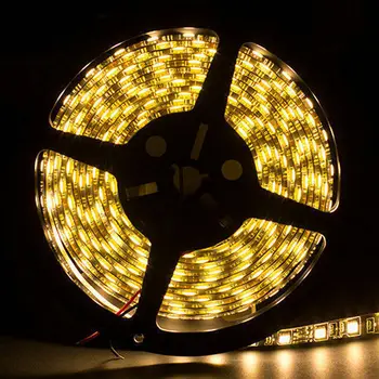 

PCB Black 5M 5050 300 LED SMD non-Waterproof DC12V Flexible Light Strip 60Leds/M home bar Lorry Boat party decor-5 Colors option