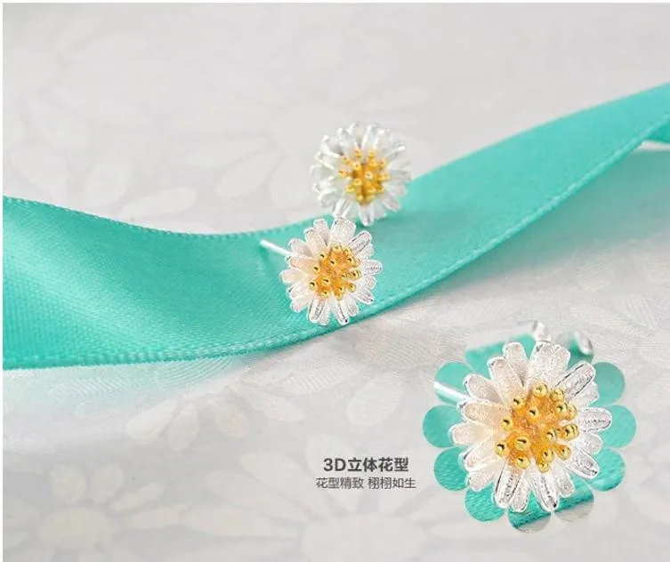 daisy fresh flower earrings (14)