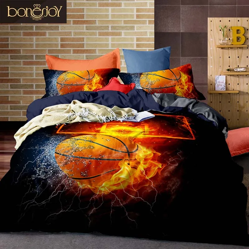 Bonenjoy 3D طقم سرير كرة السلة و النار لحاف طقم أغطية كرة القدم واحد حجم السرير غطاء كامل حجم أغطية سرير الصين الفراش عدة Bonenjoy 3D طقم سرير كرة السلة و النار لحاف طقم أغطية كرة القدم واحد حجم السرير غطاء كامل حجم أغطية سرير الصين الفراش عدة
