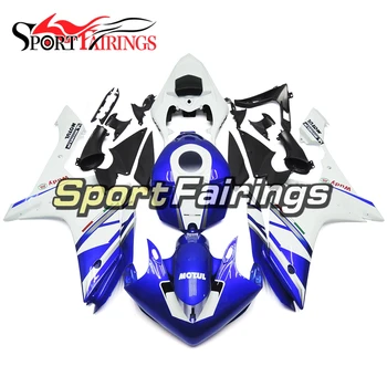 

White Blue Full Fairings for Yamaha YZF1000 R1 2007 2008 07 08 Sportbike Body Kit Fittings ABS Plastic Injection Cowlings Covers