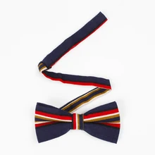 Полосатый хлопчатобумажный галстук-бабочка мужской Выпускной свадебный галстук-бабочка в стиле кэжуал мужские костюмы Cravats Skinny Butterfly