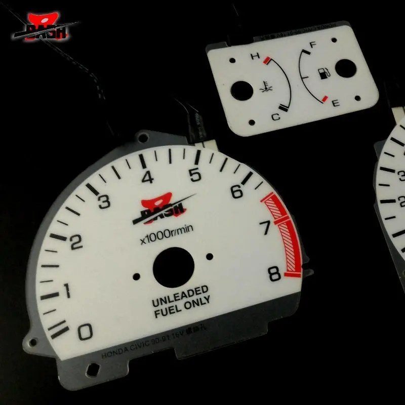 Honda CRX 1990-1991 design 1 glow gauge plasma dials tachoscheibe glow shift ind Honda CRX 1990-1991 design 1 glow gauge plasma dials tachoscheibe glow shift ind