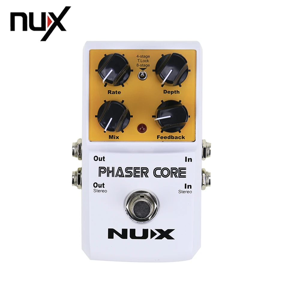 NUX AS 3 Phaser Core Phase Shifter Modulation Stomp Guitar Effect Pedal
