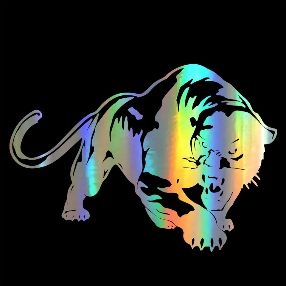 Anycuros Car Stickers 3D Fiery Wild Panther Hunting Funny Sticker On Car Stickers and Decals Rear Window Vinyl Car Styling 19.513 (3)