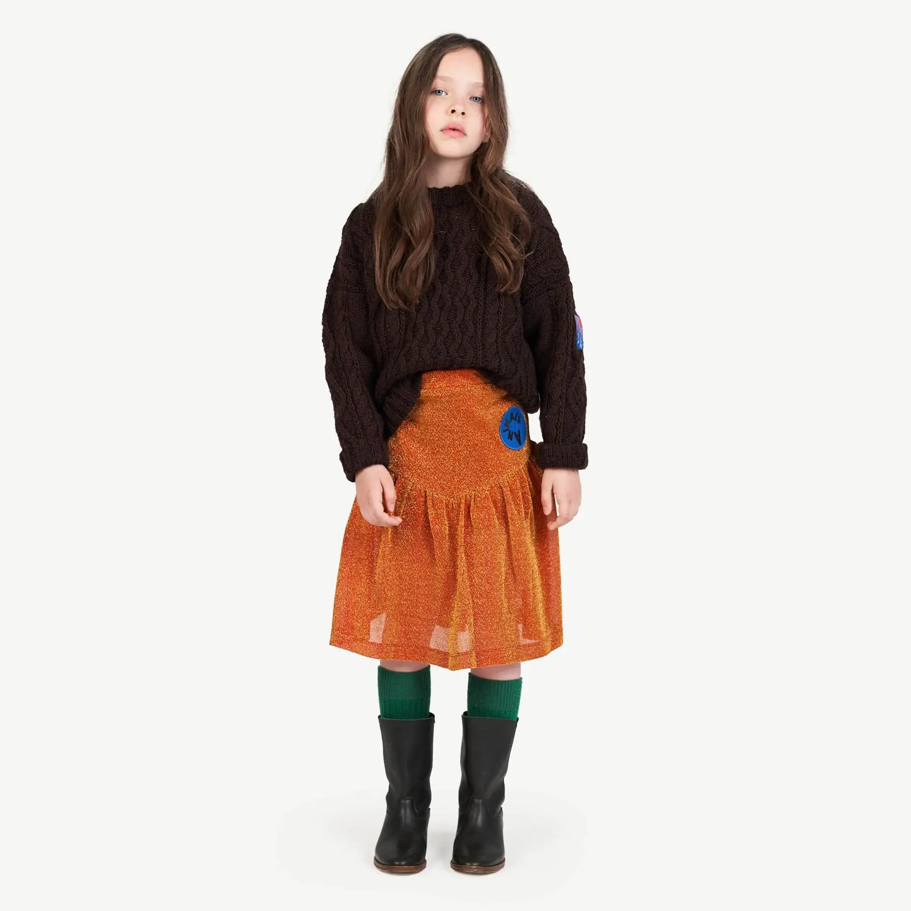 Новинка 2019 года; брендовые Детские юбки TAO; сезон осень-зима; юбки с принтом для девочек; Милый хлопковый костюм для маленьких детей
