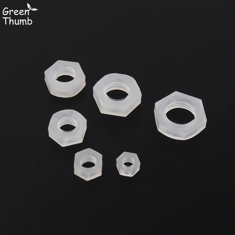 Шестигранные гайки из пластика толщиной 5 мм/6 мм/7 мм/8 мм внутренняя резьба