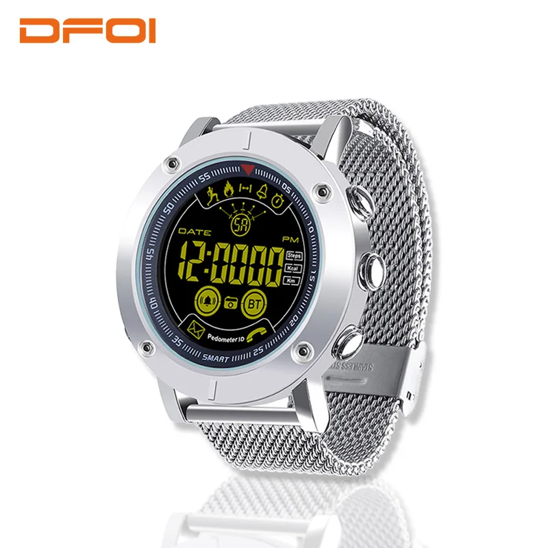 DFOI W1 Smartwatch большой Батарея Смарт часы Для мужчин с Bluetooth спортивные трекер для