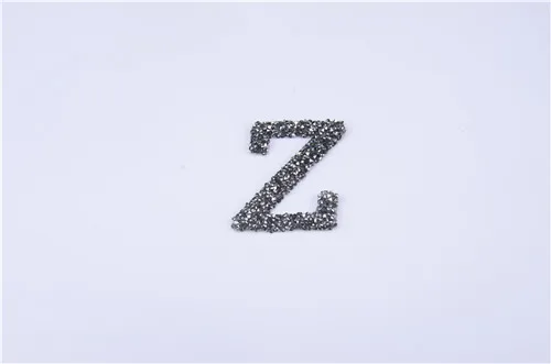 3D алфавитов письма кристалл исправление горный хрусталь мотивы железа на передачи горный хрусталь патчи аппликация для одежды шляпы 10 шт./лот стразы для рукоделия - Цвет: Z letter