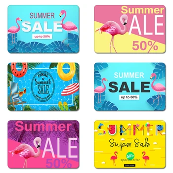 

Summer Sale Flamingos Cool Designs Nature Rubber Table Mouse Pad Laptop Computer Enclosure Mousepad Mat